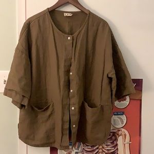 Beaton Linen Utility shirt L